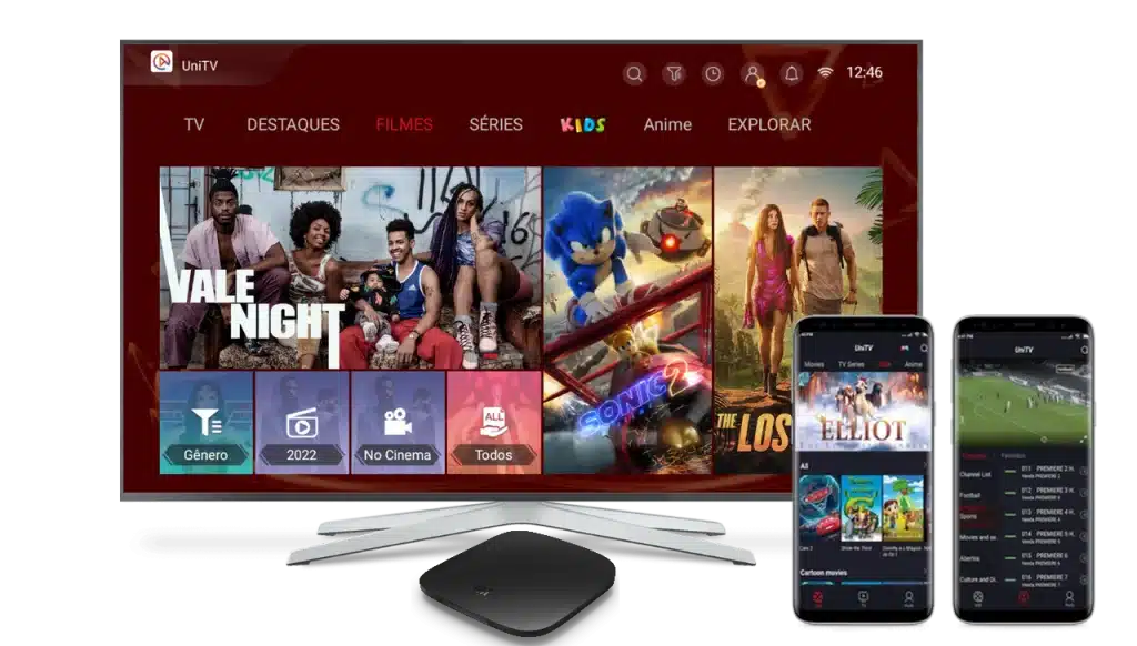 UniTV disponível para TV, celular e outros dispositivos